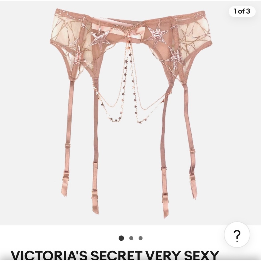 Victoria's Secret Pink Star Garter Belt